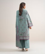 Grey Zari Lawn Unstitched Ensemble - View 4