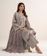 Beige Zari Lawn Unstitched Ensemble - View 2