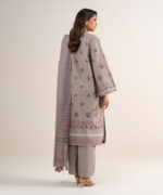Beige Zari Lawn Unstitched Ensemble - View 5