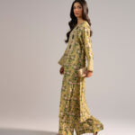 Viscose Raw Silk A-Line Suit - View 1
