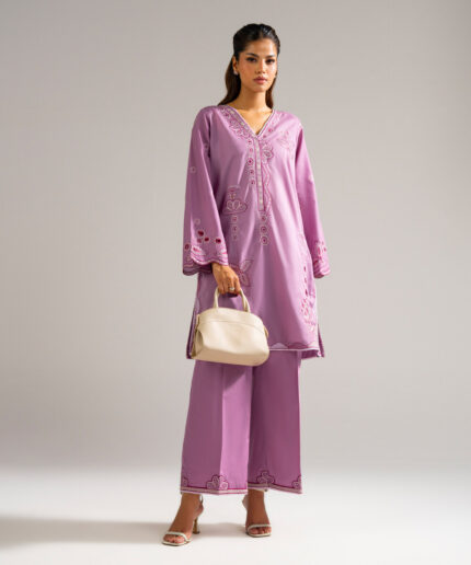 Lilac Lawn Straight Suit - View 1