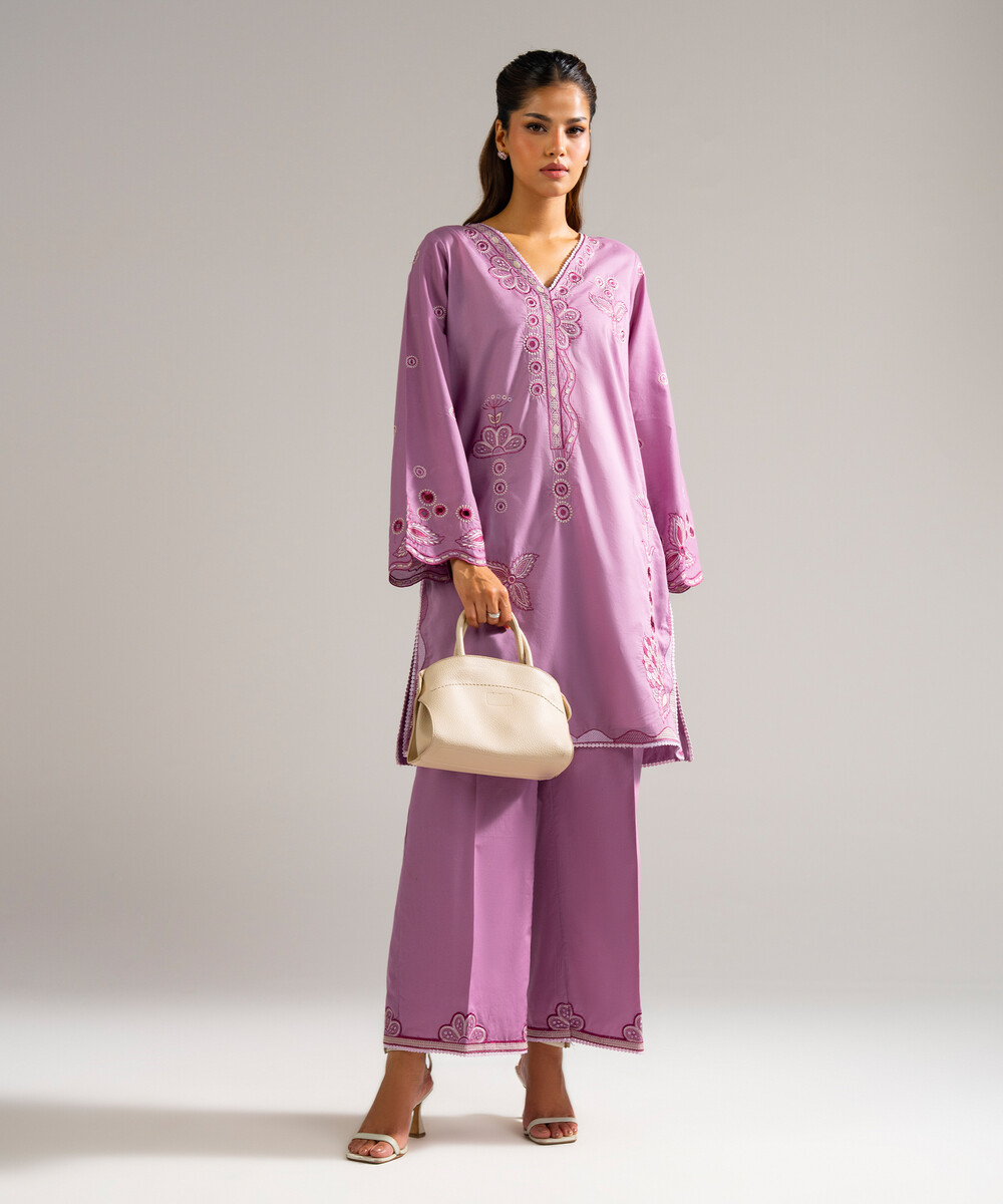 Lilac Lawn Straight Suit - View 1 Lilac Lawn Straight Suit - View 1