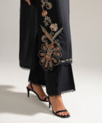 Black Lawn Straight Suit - View 5