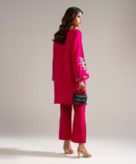 Pink Lawn Straight Suit - View 2