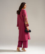 Mauve Lawn Straight Suit - View 5