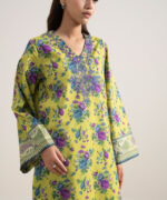 Parrot Green Lawn Unstitched Ensemble - View 2