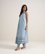 Ice Blue Lawn Unstitched Ensemble - View 2