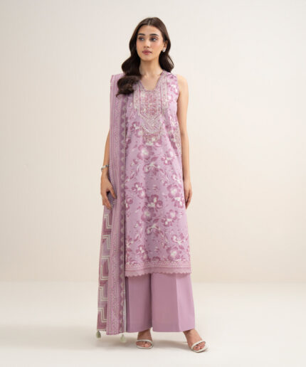 Unstitched 3-Piece Ensemble - View 2