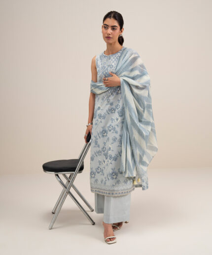 Unstitched 3-Piece Ensemble - View 1