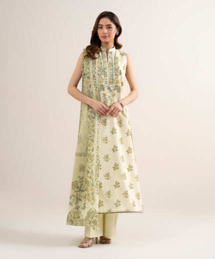 Unstitched 3-Piece Ensemble - View 2