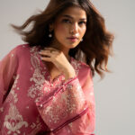 Blended Organza Straight Suit - View 1