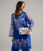 Blended Organza Straight Suit - View 3