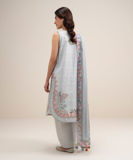Unstitched 3-Piece Ensemble - View 2