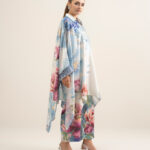 Light Blue Kaftan Suit - View 1
