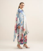 Light Blue Kaftan Suit - View 1