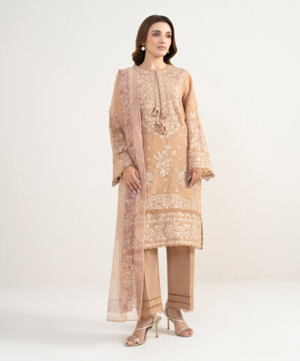 Unstitched 3-Piece Ensemble - View 2