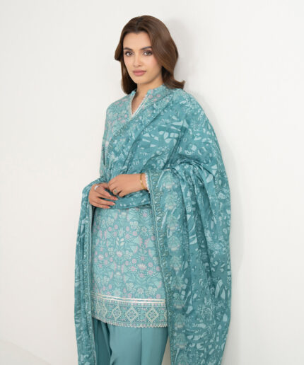 Unstitched 3-Piece Ensemble - View 2
