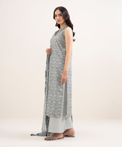 Unstitched 3-Piece Ensemble - View 2