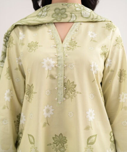 Unstitched 3-Piece Ensemble - View 2