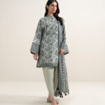 Grey Lawn Unstitched Ensemble - View 1