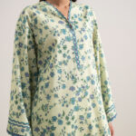 Light Yellow Lawn Unstitched Ensemble - View 1
