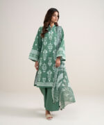 Green Lawn Unstitched Ensemble - View 2