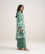 Green Lawn Unstitched Ensemble - View 5