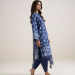 Blue Lawn Unstitched Ensemble - View 1