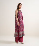 Maroon Lawn Unstitched Ensemble - View 3