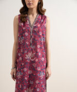 Maroon Lawn Unstitched Ensemble - View 5
