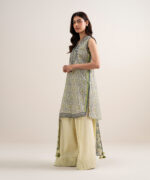 Off White Lawn Unstitched Ensemble - View 4