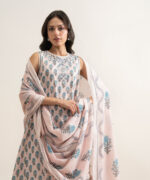 Light Pink Lawn Unstitched Ensemble - View 2
