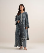 Grey Lawn Unstitched Ensemble - View 1