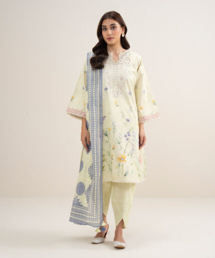 Unstitched 3-Piece Ensemble - View 2