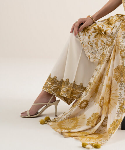 Unstitched 3-Piece Ensemble - View 1