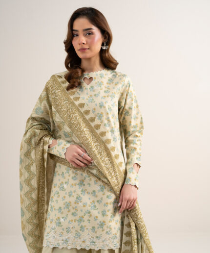 Unstitched 3-Piece Ensemble - View 2
