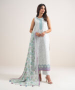 Grey Lawn Unstitched Ensemble - View 2