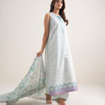 Grey Lawn Unstitched Ensemble - View 1