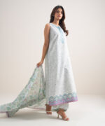 Grey Lawn Unstitched Ensemble - View 1