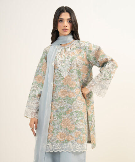 Unstitched 3-Piece Ensemble - View 1
