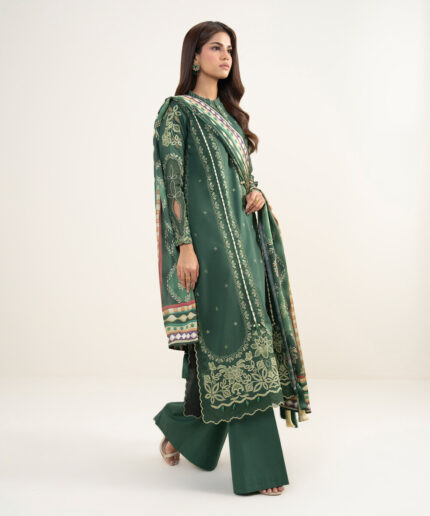 Unstitched 3-Piece Ensemble - View 2
