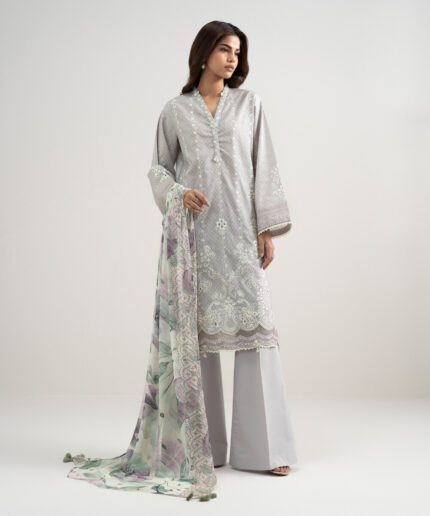 Unstitched 3-Piece Ensemble - View 1