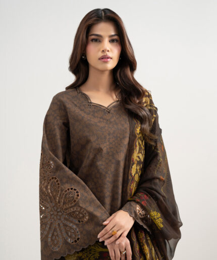 Unstitched 3-Piece Ensemble - View 2