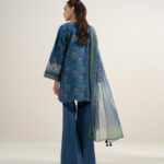Blue Lawn Unstitched Ensemble - View 1