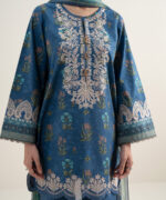 Blue Lawn Unstitched Ensemble - View 5