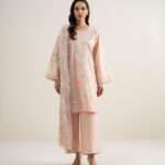Light Pink Lawn Unstitched Ensemble - View 1