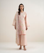 Light Pink Lawn Unstitched Ensemble - View 1
