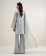Light Grey Lawn Unstitched Ensemble - View 5