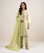 Light Green Lawn Unstitched Ensemble - View 4