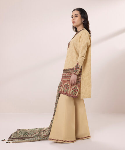 Unstitched 3-Piece Ensemble - View 1